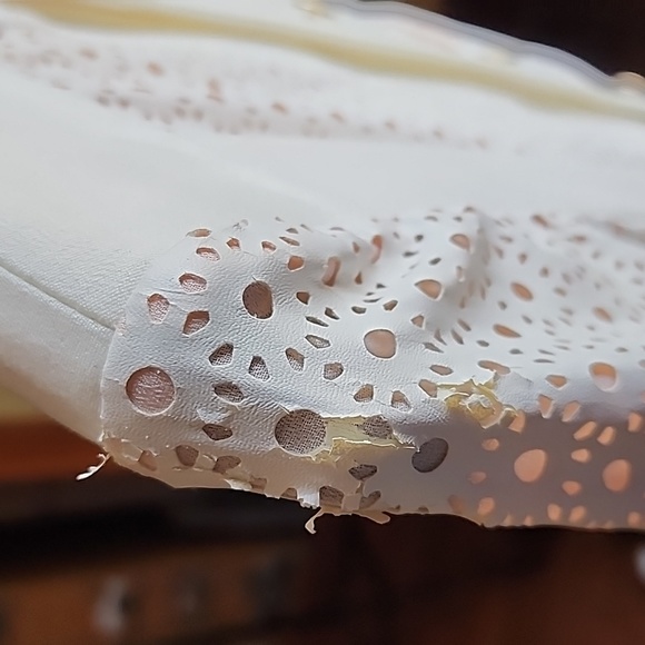 NWT Anne Klein Blazer Jacket size 2 cream color gold button closure - Picture 13 of 17